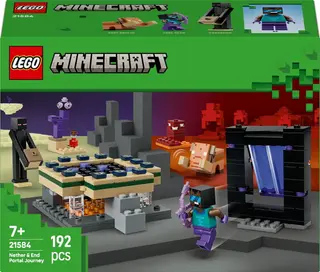 Produktfoto för LEGO Minecraft 21584 Resa med Nether- och End-portal