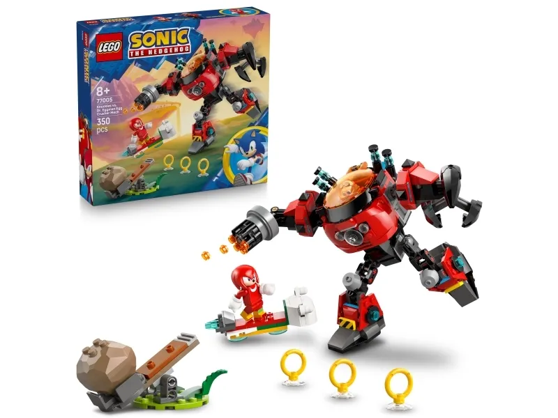 Alternativ bild 0 för LEGO Sonic 77005 Knuckles mot Dr. Eggmans Egg Crusher robot