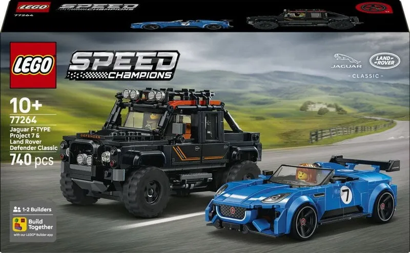 Alternativ bild 0 för LEGO Speed Champions 77264 Jaguar Project 7 & Land Rover Defender - 77264