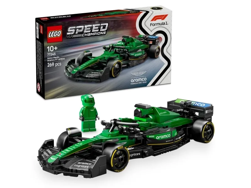 Alternativ bild 0 för LEGO Speed Champions Aston Martin Aramco F1 AMR24 racerbil 77245