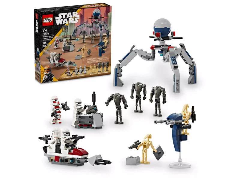 Alternativ bild 0 för LEGO Star Wars 75372 Clone Trooper & Battle Droid Battle Pack