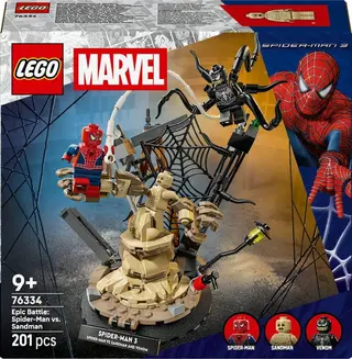 Produktfoto för LEGO Super Heroes Marvel 76334 Episk strid: Spider-Man mot Sandman