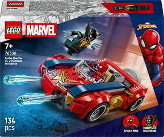 Produktfoto för LEGO Super Heroes Marvel 76336 Spider-Mans bil mot venomifierad Wolverine