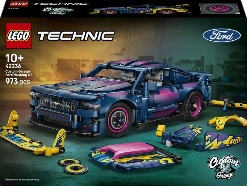 Alternativ bild 0 för LEGO Technic 42236 ® Technic Custom Garage Ford Mustang GT Car - Customisable Building Toy - 42236