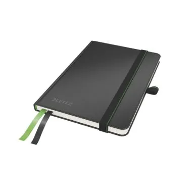 Alternativ bild 0 för Leitz Anteckningsbok A6 linjerad svart