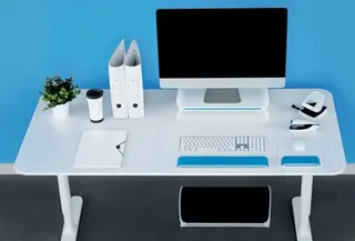 Produktfoto för Leitz Bildskärmstativ Justerbart Ergo WOW Blå