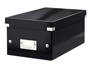 Produktfoto för Leitz Click & Store - Förvaringsbox för medier - kapacitet: 20 DVD, 40 DVD (tunt fordral) - svart