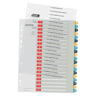 Alternativ bild 0 för Leitz Cosy 1-20 Register PP