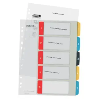 Produktfoto för Leitz Cosy 1-5 Register, PP