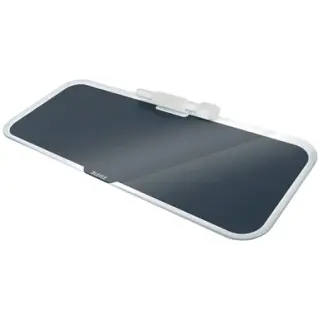 Produktfoto för Leitz Cosy - Whiteboard-tavla - skrivbord - tempererat glas - magnetisk - sammetsgrå