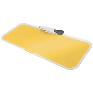 Produktfoto för Leitz Cosy - Whiteboard-tavla - skrivbord - tempererat glas - magnetisk - varmt gul