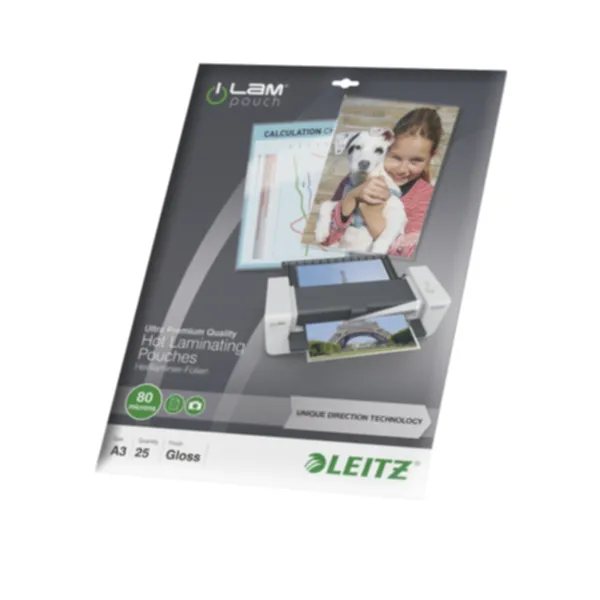 Alternativ bild 0 för Leitz - Glättat, CrystalClear - A3 (297 x 420 mm) lamineringsfickor