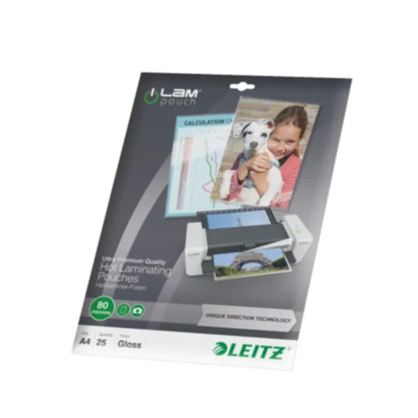 Alternativ bild 0 för Leitz - Glättat, CrystalClear - A4 (210 x 297 mm) lamineringsfickor