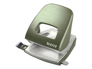 Produktfoto för Leitz Hålslag 5006 Style, 2-hål 30 ark, metall Celadongrön