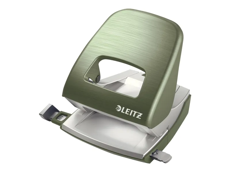 Alternativ bild 0 för Leitz Hålslag 5006 Style, 2-hål 30 ark, metall Celadongrön