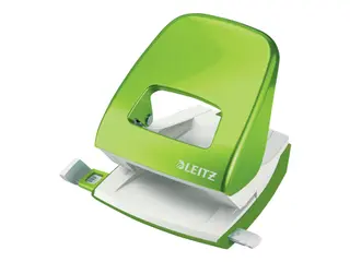 Produktfoto för Leitz Hålslag WOW 5008 Metall 2-hål (EU) / 30ark Grön