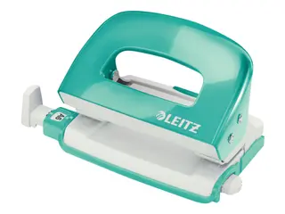 Produktfoto för Leitz Hålslag WOW Mini 2-hål (EU) / 10 ark Isblå