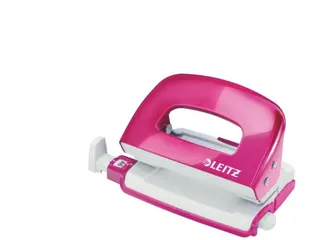 Produktfoto för Leitz Hole Punch WOW Mini 2-hole / 10sheets Pink