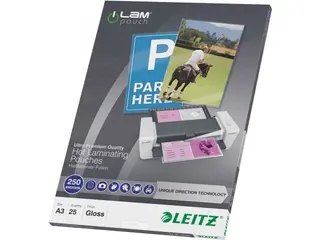 Produktfoto för Leitz Laminat A3 UDT 250 micron, 25 laminat