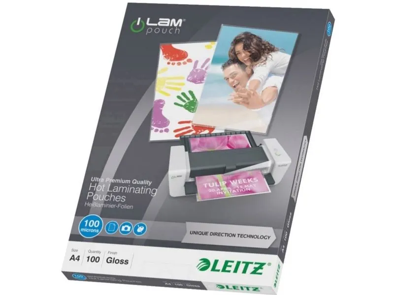 Alternativ bild 0 för Leitz Laminat UDT A4 100mic klar
