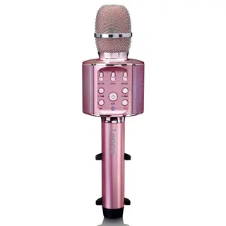 Produktfoto för Lenco BT Mic. And speaker with lights rosegold