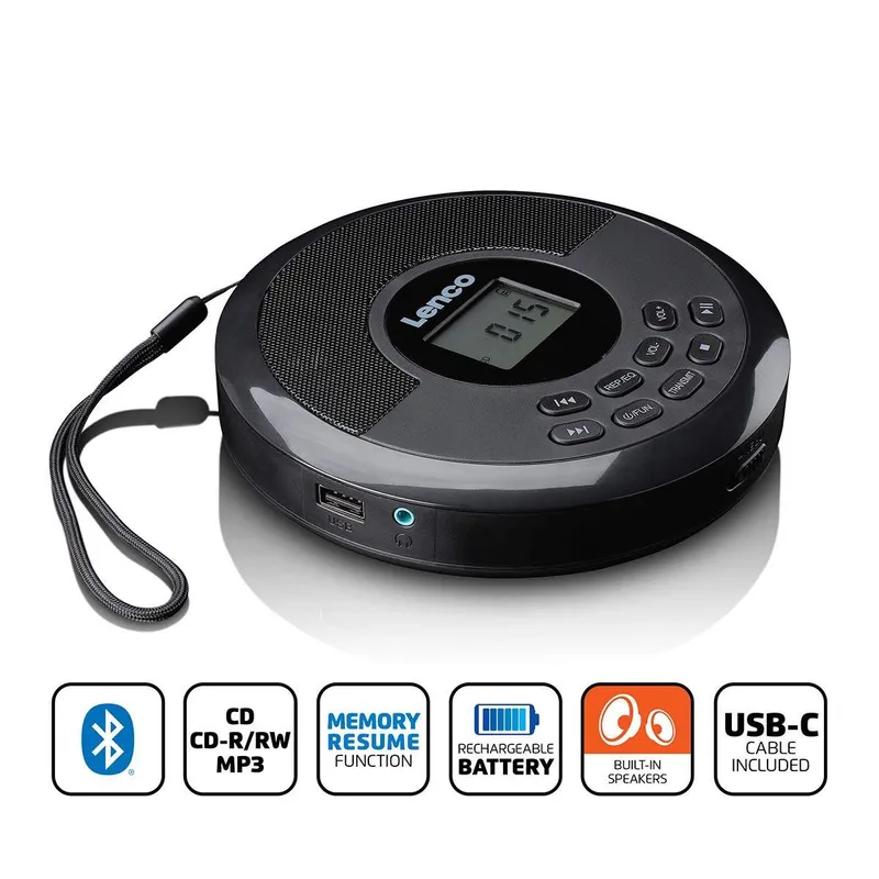 Alternativ bild 0 för Lenco CD-340BK schwarz