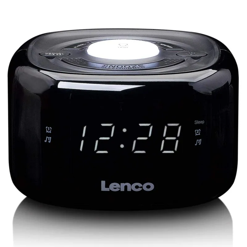 Alternativ bild 0 för Lenco CR-12BK, Klockradio, Digital, FM, LED, 1,52 cm (0.6), Svart