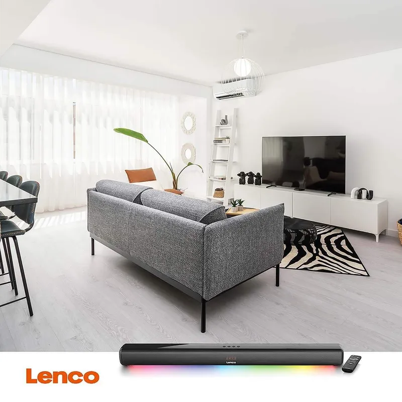 Bild 2 för Lenco SB-042LED - Soundbar - trådlös - Bluetooth - 40 Watt - svart