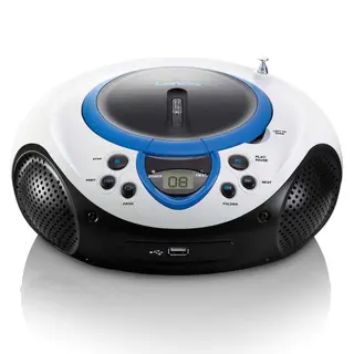 Produktfoto för Lenco SCD-38 USB - Boombox - blå