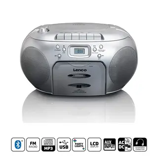 Produktfoto för Lenco SCD-420, Digital, FM, Spelare, CD, Uppspelning/Paus, 125 - 8000 hz