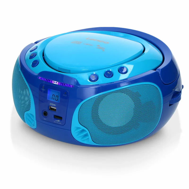 Bild 2 för Lenco SCD-650 blue, Bärbar, FM, LED, 3,5 mm, Blå, Extern