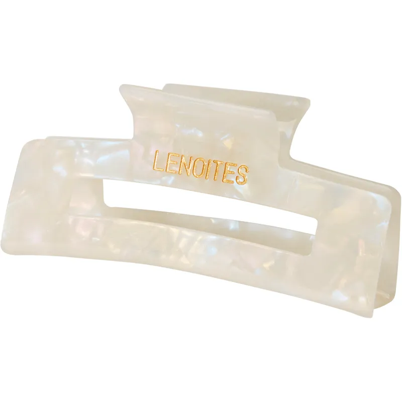 Bild 1 för Lenoites Premium Eco-Friendly Hair Claw Pearly White