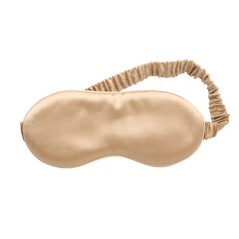 Bild 1 för Lenoites Sovmask i siden med förvaringsväska Beige