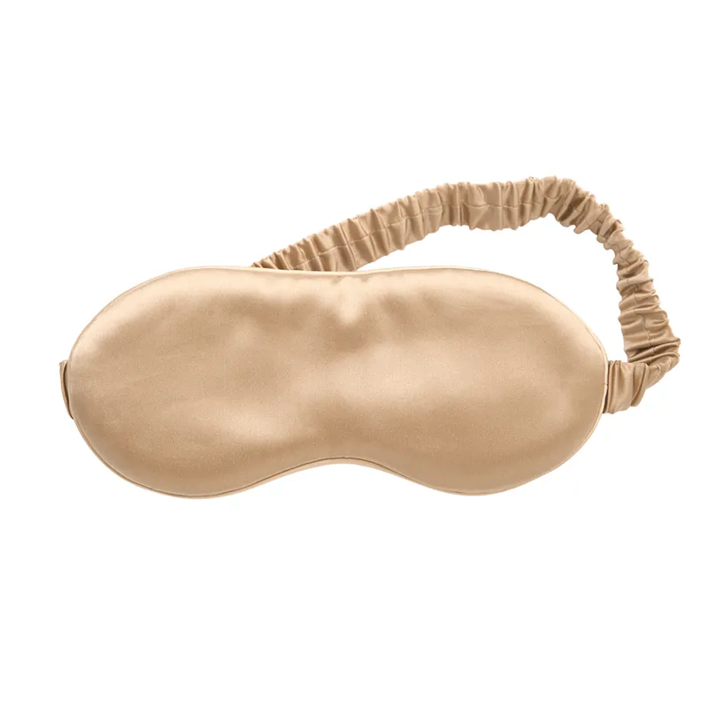 Bild 2 för Lenoites Sovmask i siden med förvaringsväska Beige