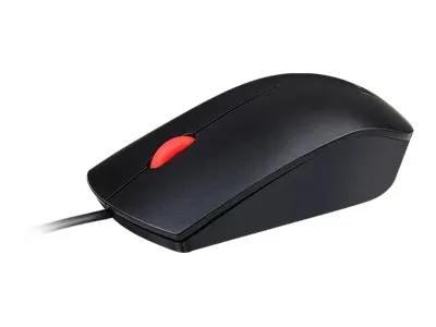 Alternativ bild 0 för Lenovo Essential - mouse - USB - black - Mouse - Optic - 3 knappar - Svart