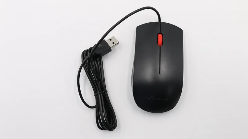 Alternativ bild 0 för Lenovo Essential - mouse - USB - black - Mouse - Optic - 3 knappar - Svart