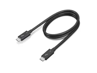 Produktfoto för Lenovo - Thunderbolt-kabel - 24 pin USB-C (hane) till 24 pin USB-C (hane) - Thunderbolt 4 - 70 cm - 8K60Hz stöd, 4K60Hz stöd - svart