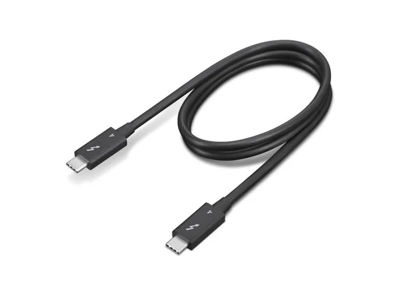 Alternativ bild 0 för Lenovo - Thunderbolt-kabel - 24 pin USB-C (hane) till 24 pin USB-C (hane) - Thunderbolt 4 - 70 cm - 8K60Hz stöd, 4K60Hz stöd - svart