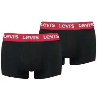 Produktfoto för Levis Kalsonger 2P Base Trunk Svart/Röd bomull X-Large Herr