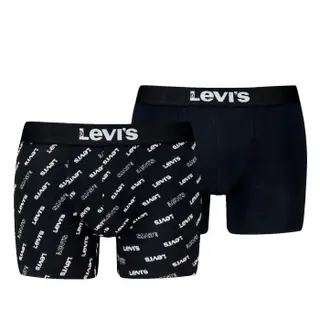 Produktfoto för Levis Kalsonger 2P Logo Aop Boxer Brief Svart bomull Medium Herr