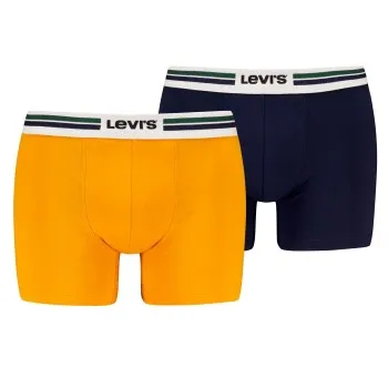 Alternativ bild 0 för Levis Kalsonger 2P Men Sportswear Logo Boxer Brief Orange/Mörkblå bomull Medium Herr