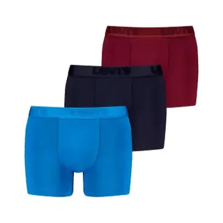 Produktfoto för Levis Kalsonger 3P Premium Boxer Röd/Blå bomull Small Herr