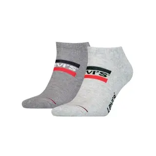 Produktfoto för Levis Strumpor 2P Sportswear Logo Low Cut Sock Grå Strl 35/38
