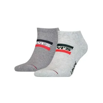 Alternativ bild 0 för Levis Strumpor 2P Sportswear Logo Low Cut Sock Grå Strl 35/38