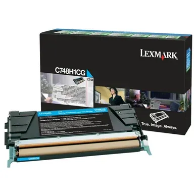 Alternativ bild 0 för Lexmark Toner C748H1CG cyan