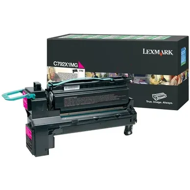 Alternativ bild 0 för Lexmark Toner, C792X1MG, magenta, singelförpackning, hög kapacitet