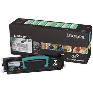 Alternativ bild 0 för Lexmark Toner, E352H11E, svart, singelförpackning, hög kapacitet