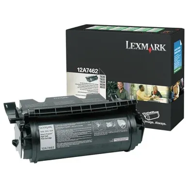 Alternativ bild 0 för Lexmark Toner, hög kapacitet, svart, singelförpackning, 12A7462
