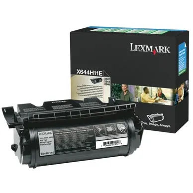 Alternativ bild 0 för Lexmark X644H11E Toner Black - Tonerkassett Svart