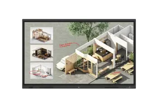 Produktfoto för LG CreateBoard 65TR3DQ-B - 65 Diagonal klass TR3DQ Series LED-bakgrundsbelyst LCD-skärm - utbildning/företag - med pekskärm (multi touch) / array med 8 mikrofoner - Android - 4K UHD (2160p) 3840 x 2160 - Direct LED - svart